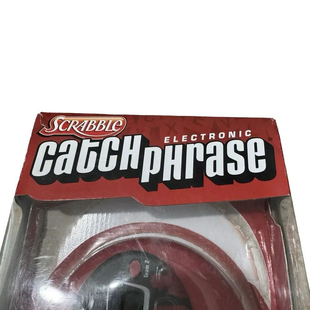 Hasbro Scrabble Electronic Catch Phrase Electronic Handheld Game Never Used